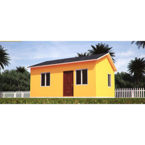100M2 2 Rooms Low Cost Decorated Ghana Purchase Prefabricated House