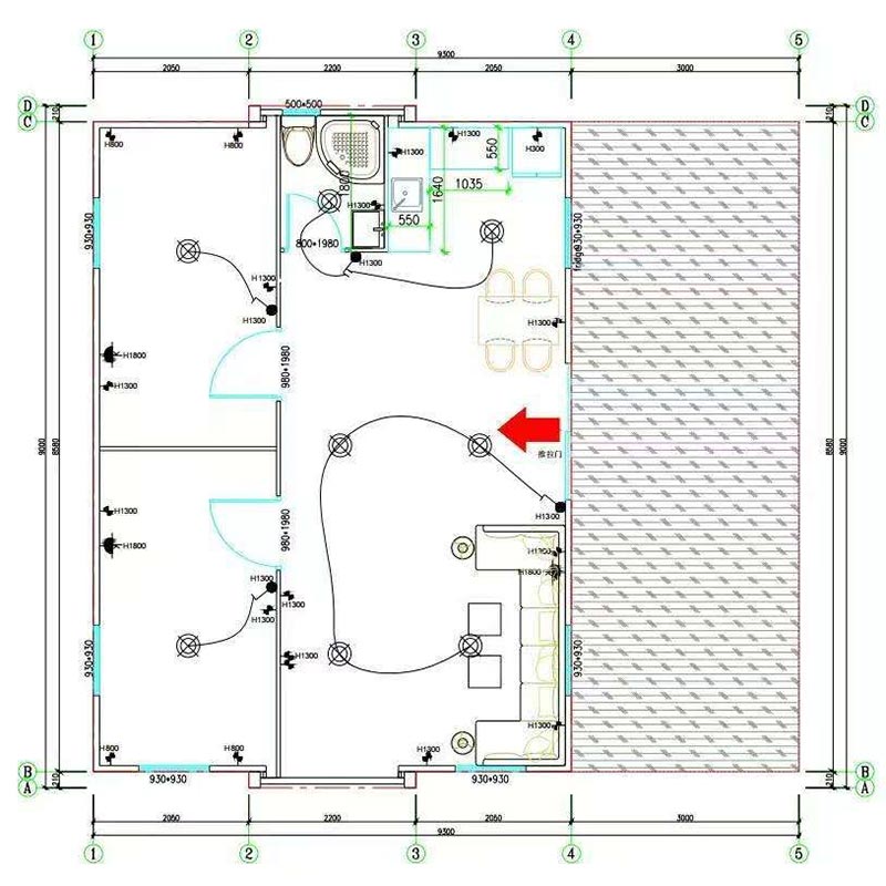 40ft China Factory Price 2 or 3 Bedrooms Mobile Prefab Tiny Villa House Expandable Container House Prefabricated Home for Sale - Image 4