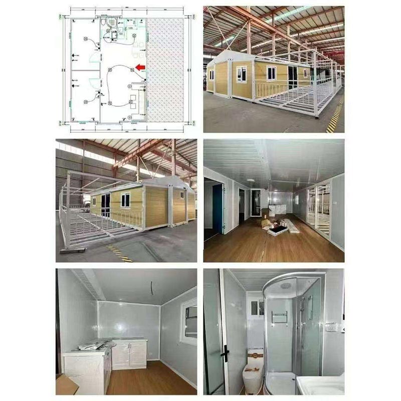 40ft China Factory Price 2 or 3 Bedrooms Mobile Prefab Tiny Villa House Expandable Container House Prefabricated Home for Sale - Image 6