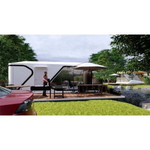 Cabin Home Villa 40ft Steel Container Modern Capsule House Office Pod Shop Kiosk for Hotel Use