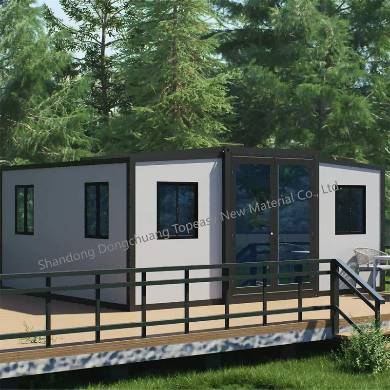 Fabricated 1set Prefabricated Expandable 2 Bedroom Extendable Container House 40 Foot