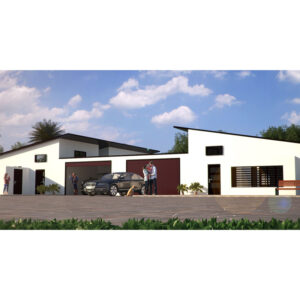 Fire Resistant Two Room Prefabricated Smart Foam Cement Modular House