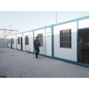 Foldable Flat Pack Shipping Prefabricated Container House Shop Garage Storage Storehouse with Roller Shutter Roll up Door